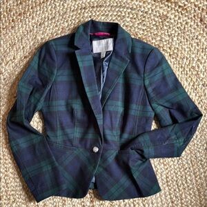 Banana republic plaid blazer